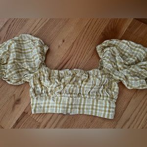 Showpo off the shoulder crop blouse